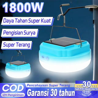 [Garansi 30 tahun] Lampu Darurat UFO 1800W Lampu Darurat LED Super Terang 2 Model Tenaga Surya Isi Ulang USB Lampu Berkemah Lampu Berkemah LED Gantung Luar Ruangan Tahan Air Tahan Lama