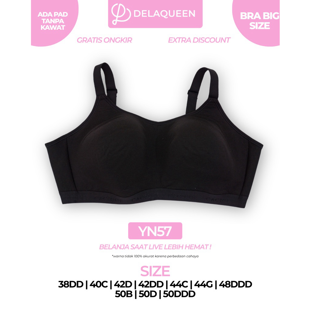 ดีลาควีน | ชุดชั้นในขนาดใหญ่ Jumbo Bra 38DD 40C 42D 42DD 44C 44G 48DD 50B 50D 50DD YN57