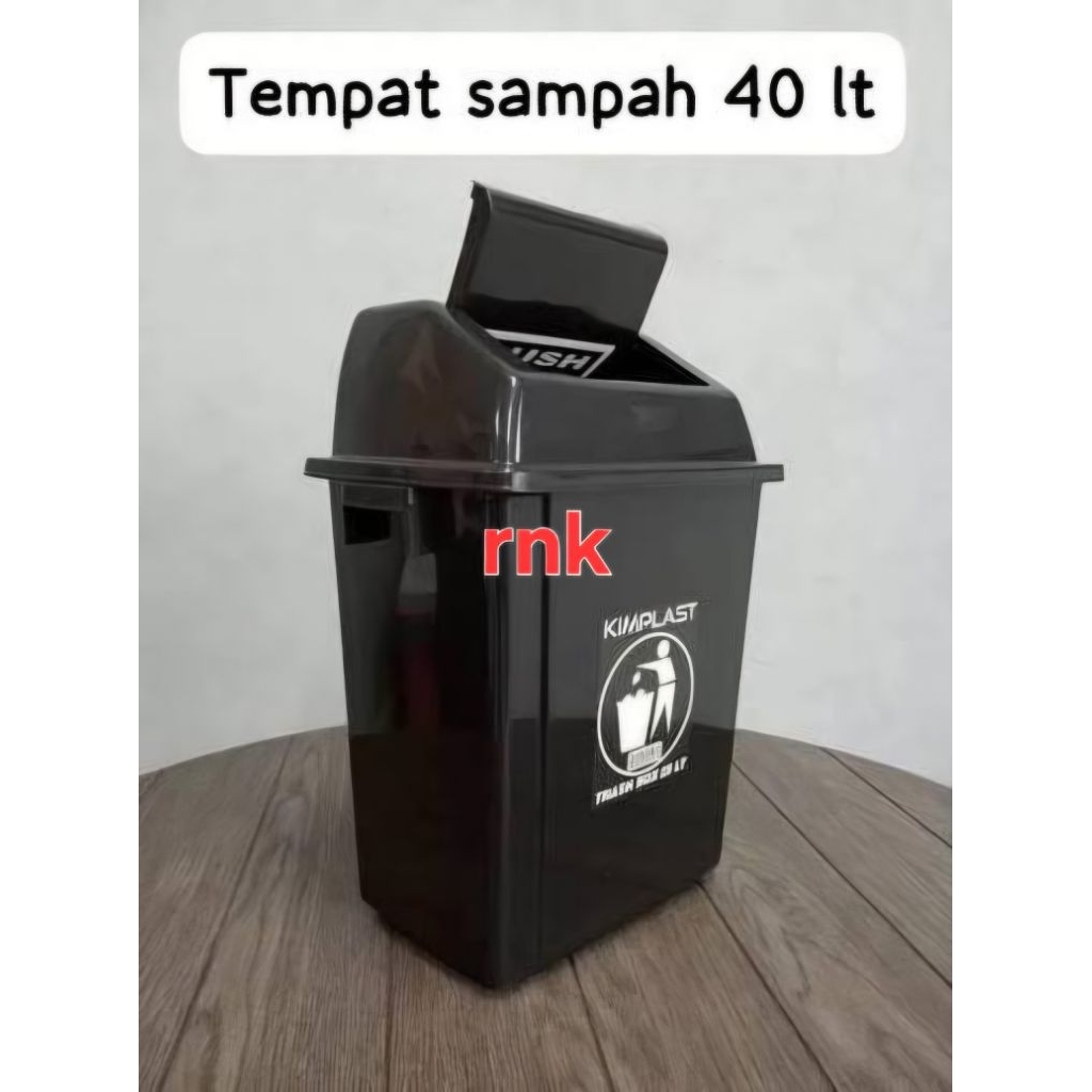Kimplast 40 ลิตรถังขยะสีดํา