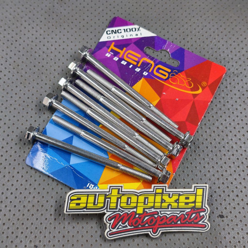 น๊อตเกลียว Probolt 10 ยาว 9 ซม. สแตนเลส 2 คีย์ m6x90 heng thailand