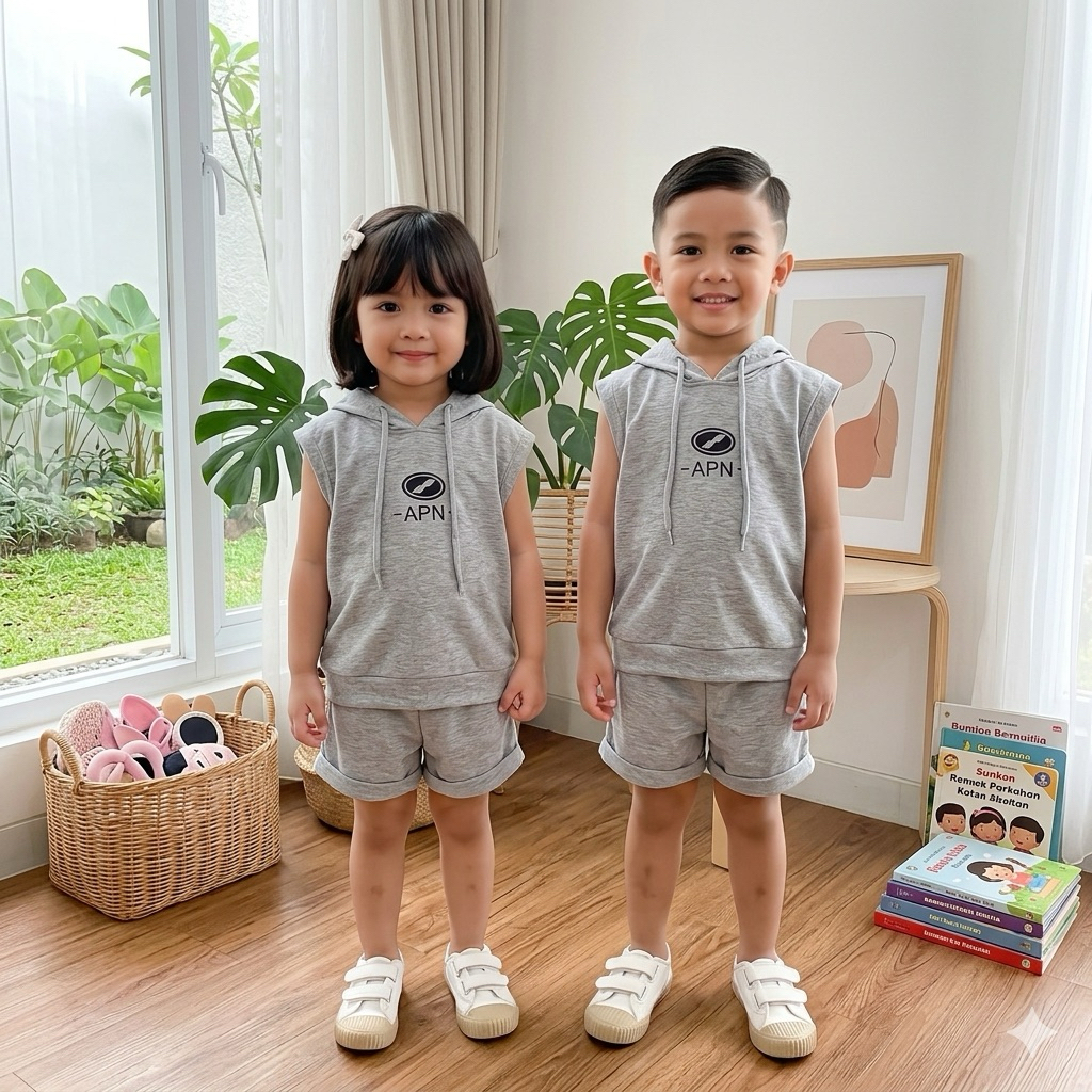 LEXABONG APN HODIE SET FOR BABY BOYS AND GIRLS AGES 1-5 ปี / BABY BOYS CLOTHES SET / BABY GIRLS CLOT