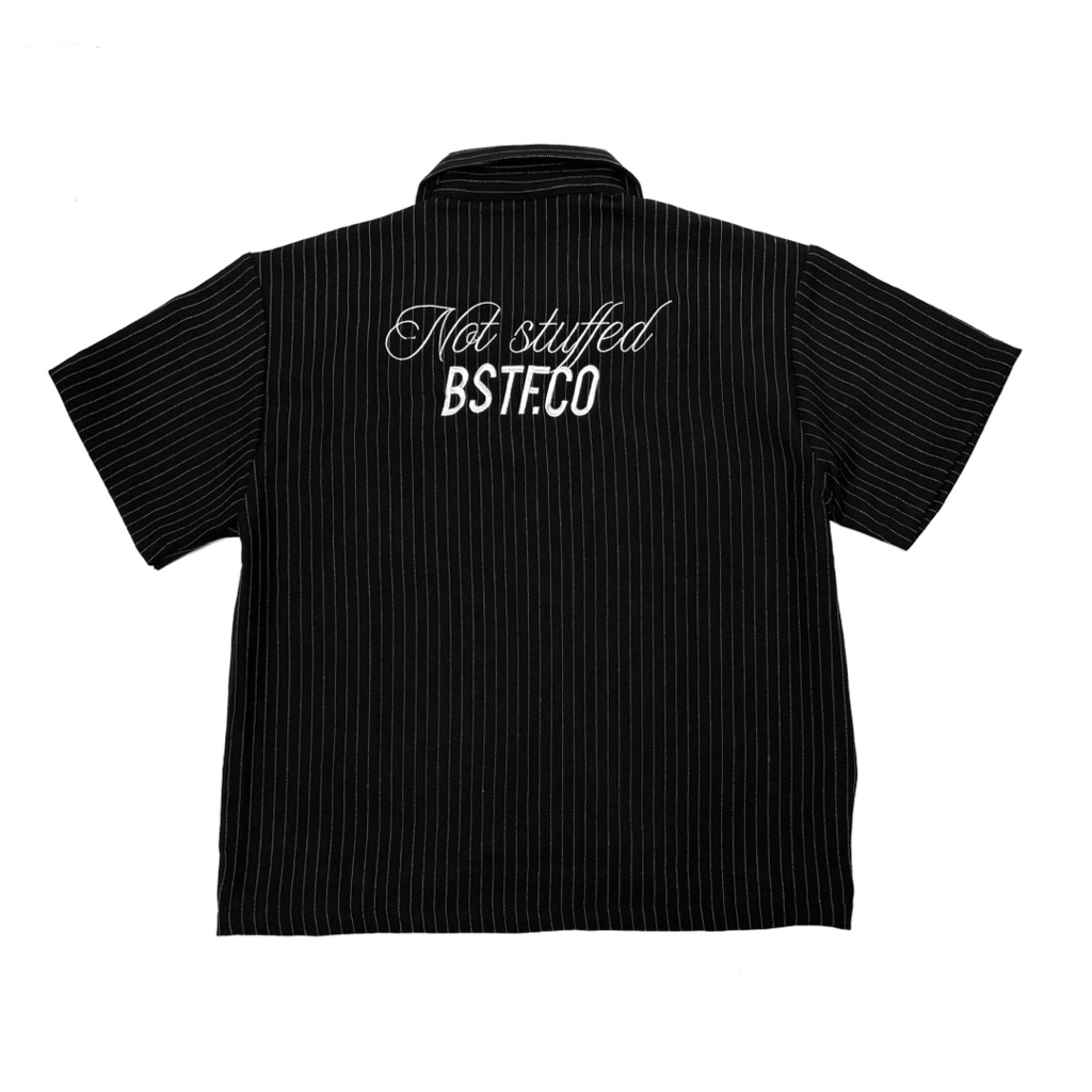 KEMEJA เสื้อเชิ้ตแขนสั้นผู้ชาย Boxy Semi Wool ART BSTF