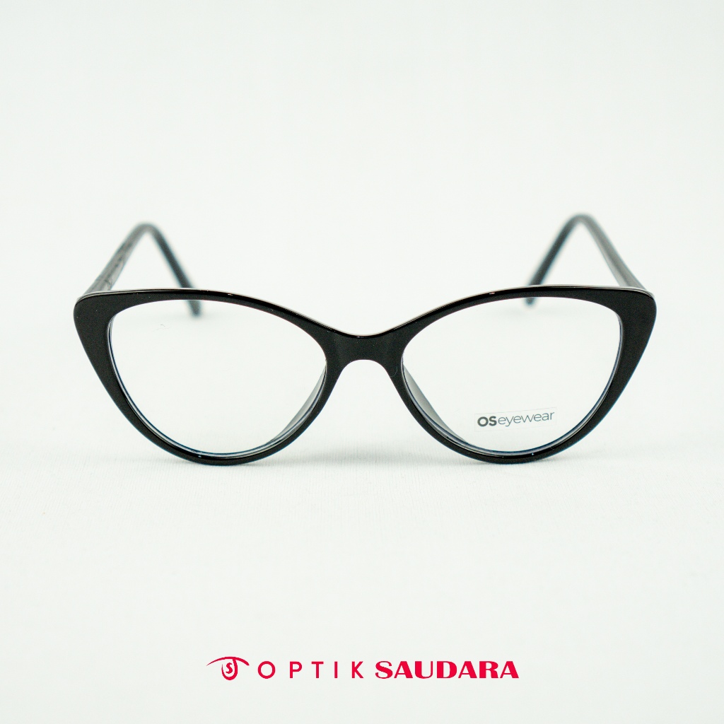 Optik Saudara - กรอบแว่นตาเกาหลี - แว่นสายตาแมว F OL AXXEL BLK 48