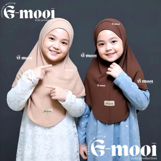 G-MOOI ฮิญาบสําเร็จรูปสําหรับเด็ก bergo ZEEVA เด็กรายวันที่ไม่ใช่แพด อายุ 0-10 ปี ฮิญาบเด็ก ผ้าโพกศีรษะเด็ก