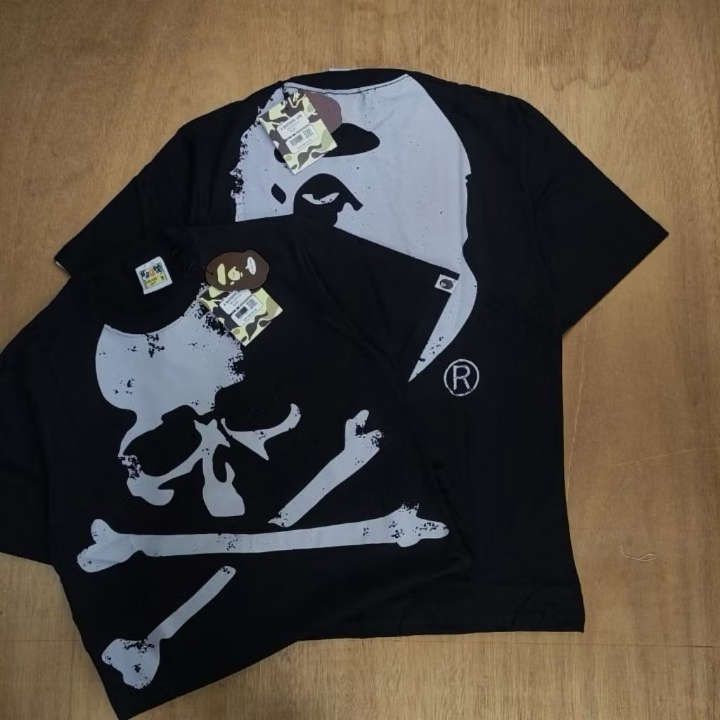 เสื้อยืด A Bathing Ape Bape x Mastermind Black Tee