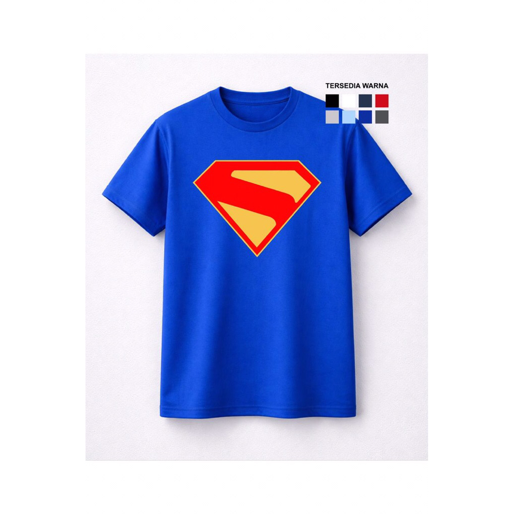 เสื้อยืด Vector Superman ดั้งเดิม, เสื้อยืด Supergirl 2026, เสื้อยืดสําหรับผู้ใหญ่ Size S - 3xl