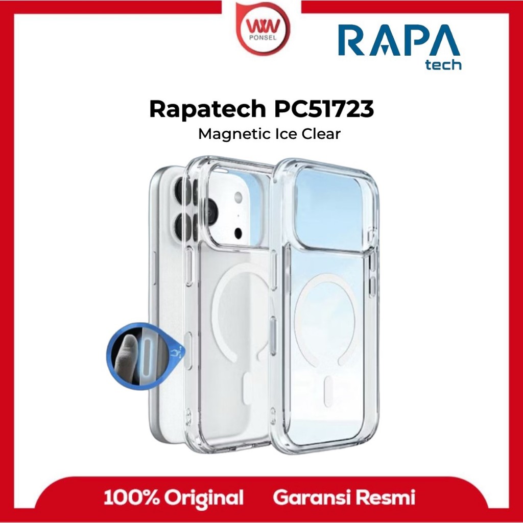 RAPAtech PC521723 เคส ICE Apple 17 / 17 Air / 17 Pro / 17 Pro Max / 16 PM / 16 Pro / 16 พร้อมเทคโนโล