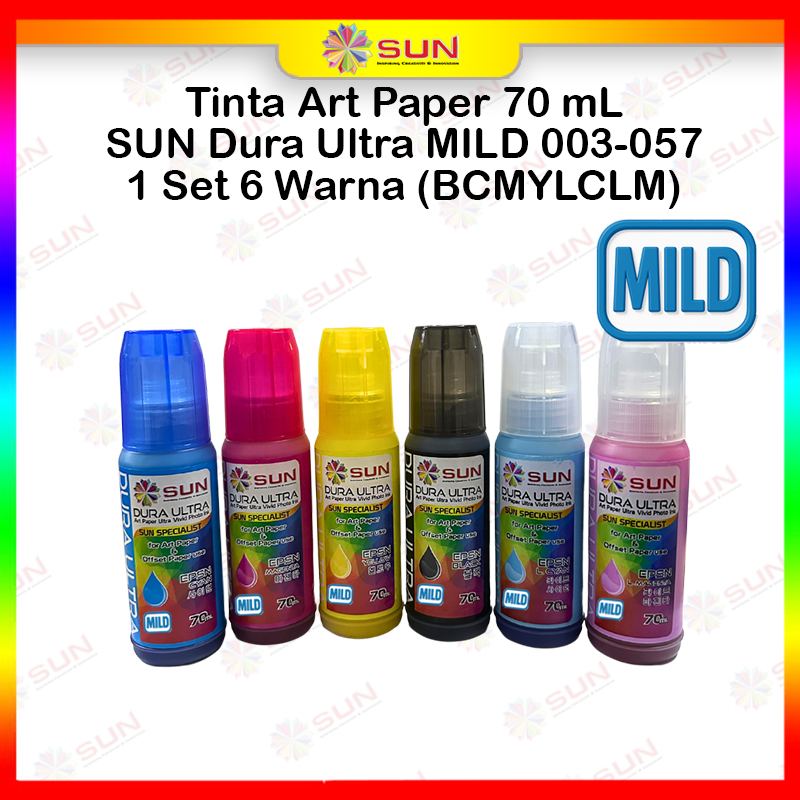 Tinta Epson 003 / 057 / 664 / 673 Art Paper Ultra Vivid Photo Korea Terbaik - SUN DURA ULTRA INK 100