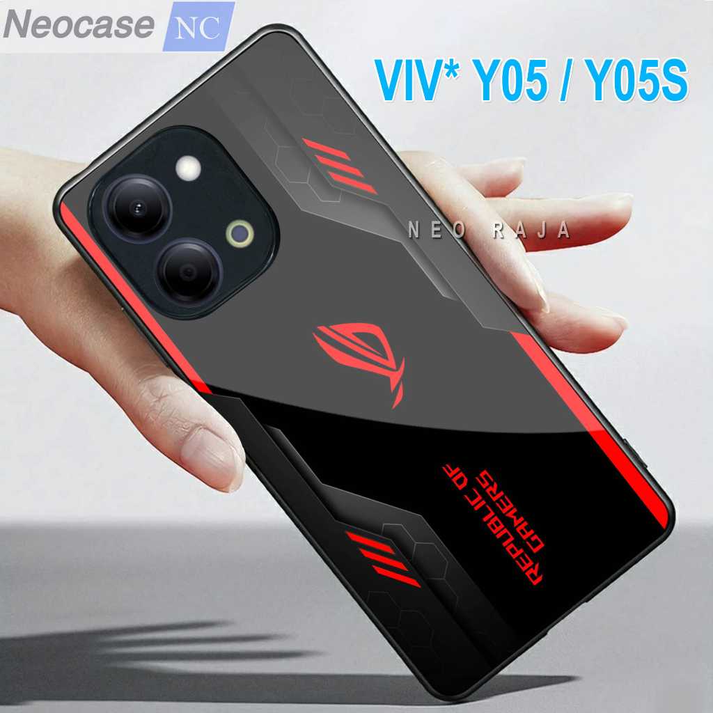 SoftCase Glass Kaca VIVO Y05 / Y05S - Casing HPVIVO Y05 / Y05S Case HP Y05 - N107