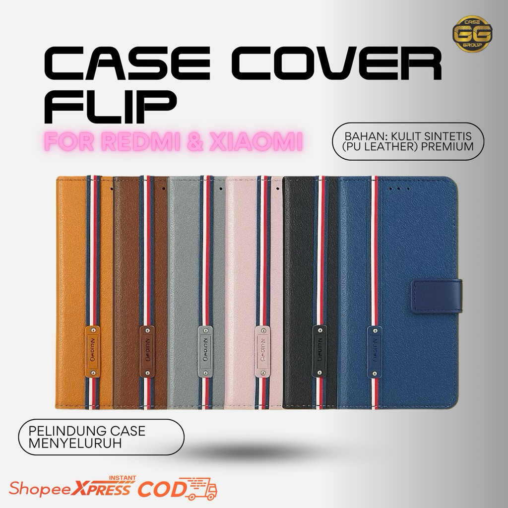 HP CASE FLIP COVER/FLIP LEATHER PHONE PROTECTOR สําหรับ REDMI