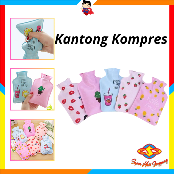 SMS Hot Water Compress Bag Cold Ice Compress Bag Fever and Pain Compression Bag Cartoon Motif Cold C