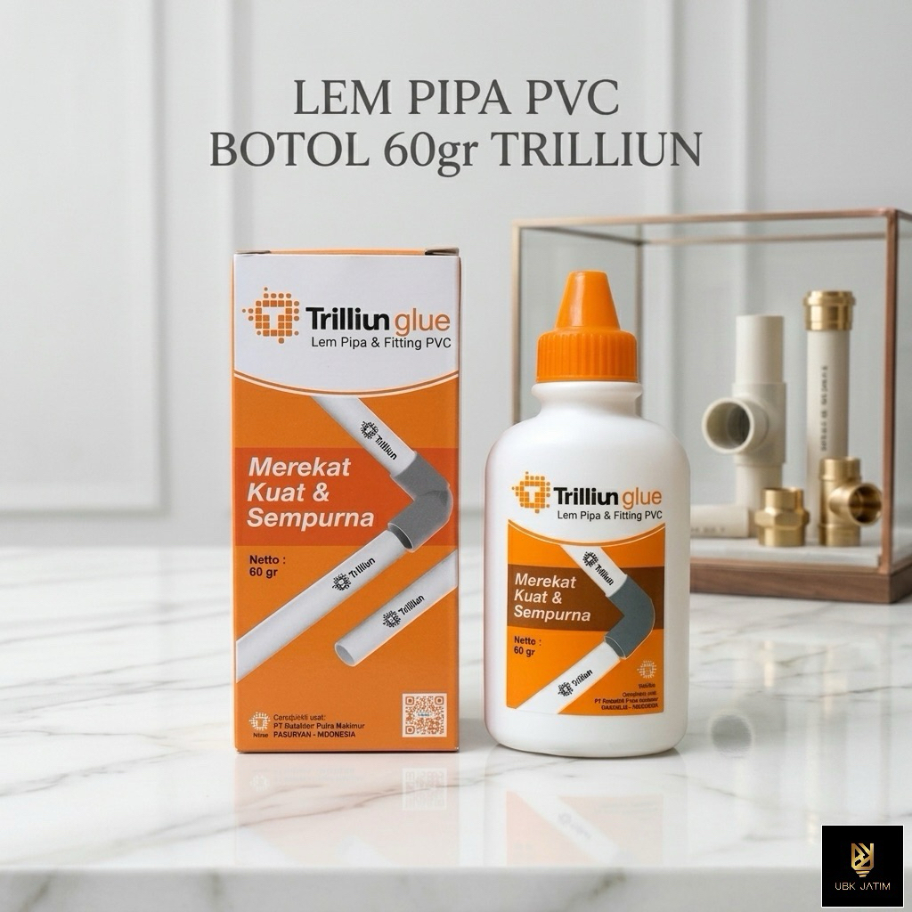PVC PIPE GLUE 60GR ขวด TRILLION PARALON GLUE STRONG ADHESIVE