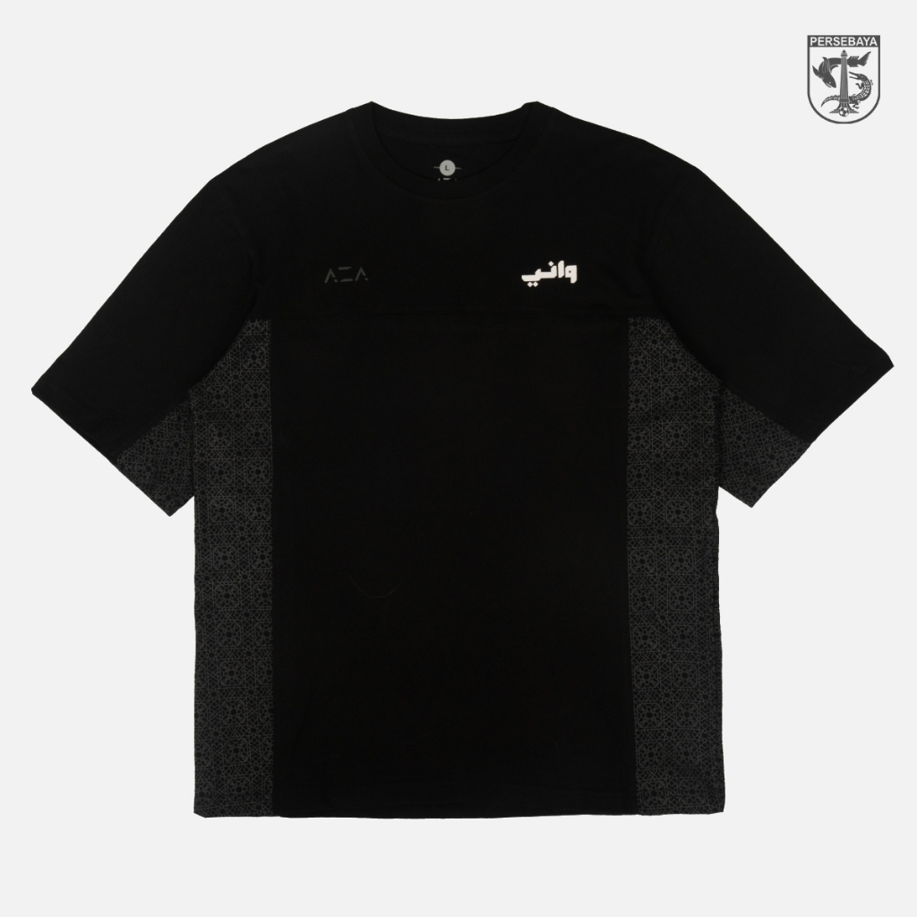 เสื้อยืด Persebaya Sideline Mosaic Radhan Oversize - สีดํา | ร้าน Persebaya