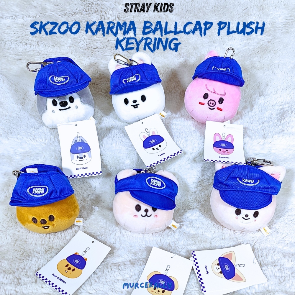 พวงกุญแจตุ๊กตา Stray Kids SKZOO Karma Ballcap - อย่างเป็นทางการ