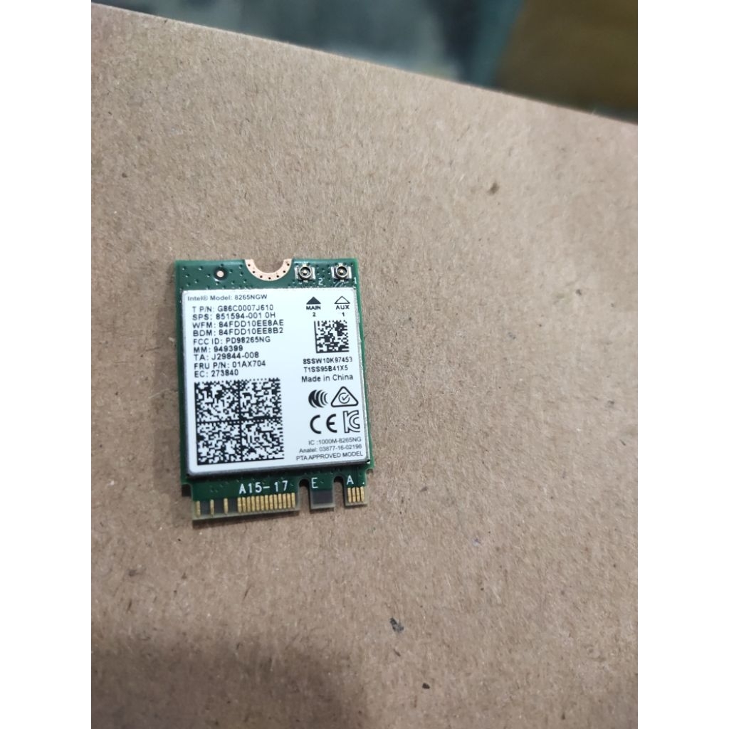 การ์ด WIFI INTEL WIRELESS 8265NGW