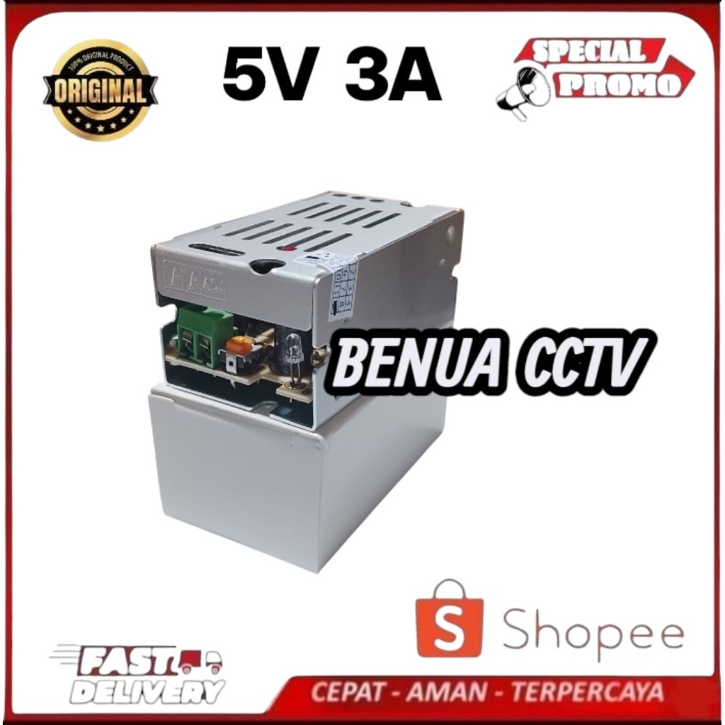 5V 3A แหล่งจ่ายไฟ Switching LED Net Adapter 3 Ampere 5 โวลต์ DC