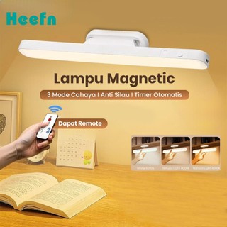 Heefn Lampu Dinding Tempel Remote Control Lampu Tidur Sensor Cahaya Lampu Magnetik Portable