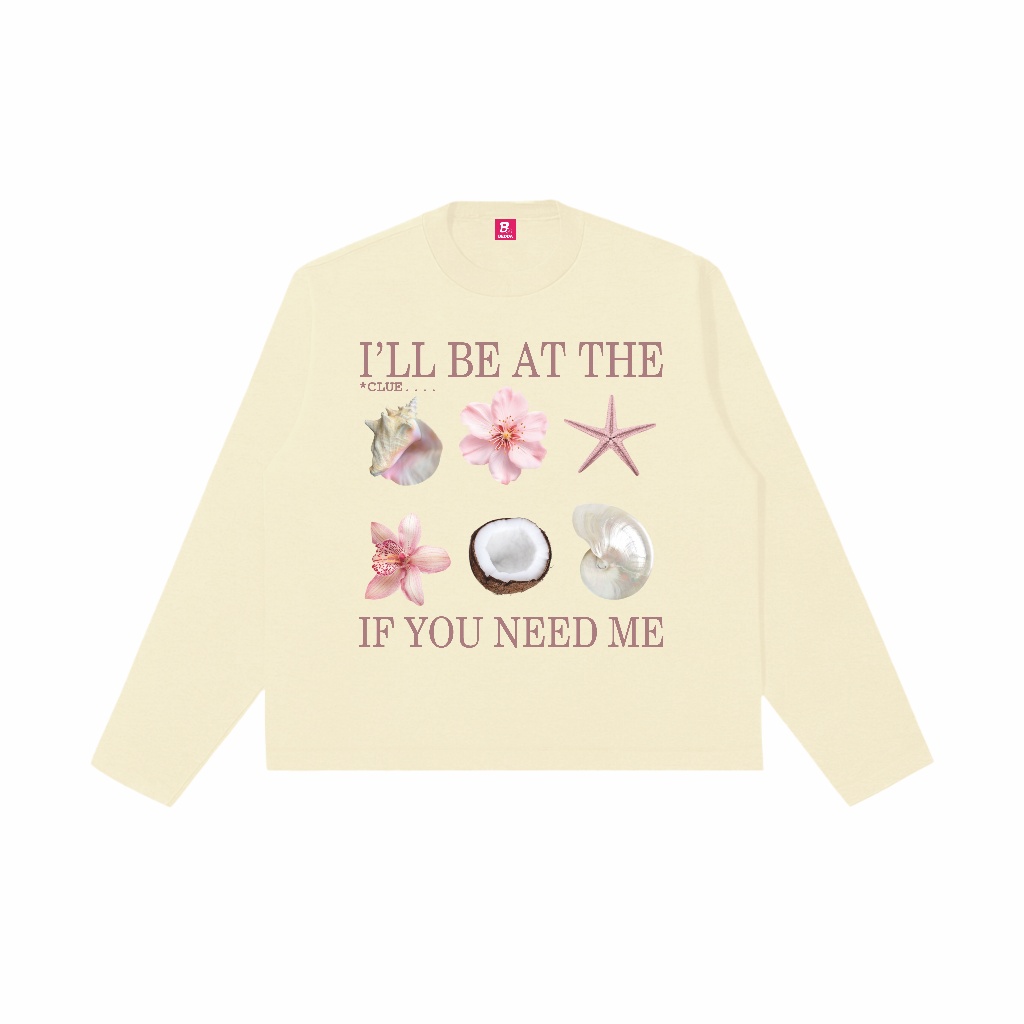 Longsleeves Boxy Fit ill be at - Beige Bedda