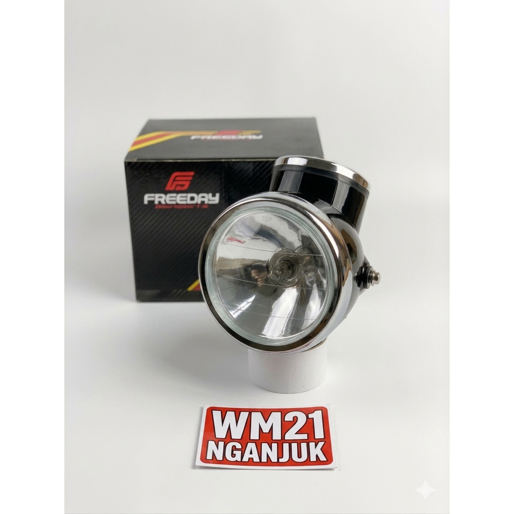 HEADLIGHT COVER SET CD90 CD 90 FREEDAY PLUS BULB & REPLLER - CLASSIC CHROME PREMIUM HEADLAMP SET