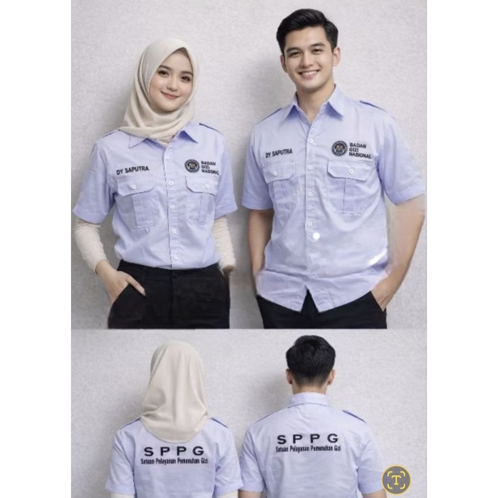 เสื้อ KEMEJA BGN เสื้อ SPPG เสื้อ BGN SPPG CLOTHES
