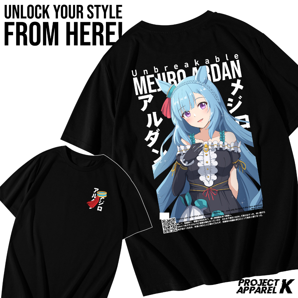 PROJECT K เสื้อยืด OVERSIZE MEJIRO ARDAN UMAMUSUME ANIME เกมเสื้อยืดผู้ชาย - COTTON 24S DTF SCREEN P