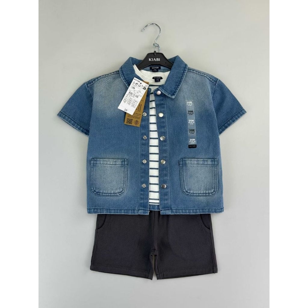 KEMEJA 3in1 ชุดเสื้อยีนส์ kiabi