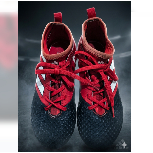 [PRELOVED] Adidas ACE 17.3 Primemesh Kids Red Original Football Boots Size 31.5