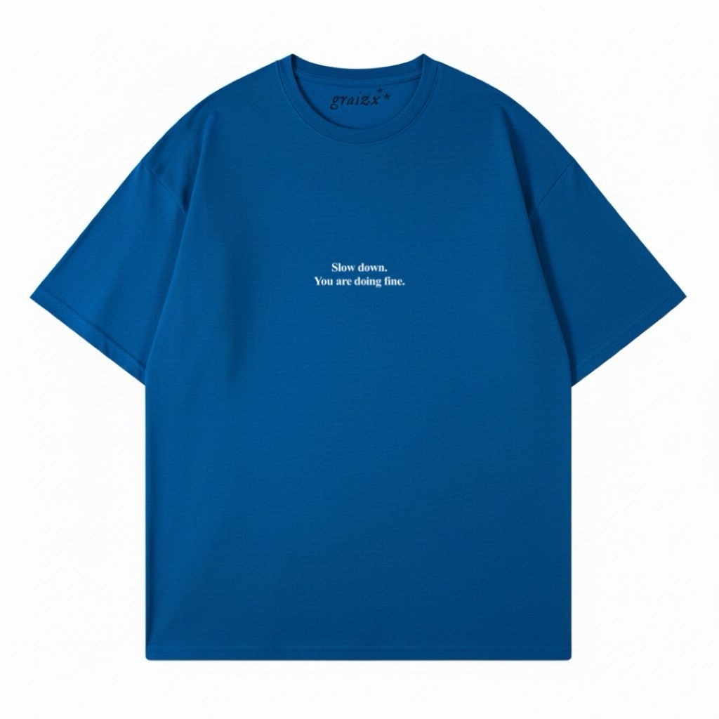 Graizx - ช้าลง Royal Blue Tee