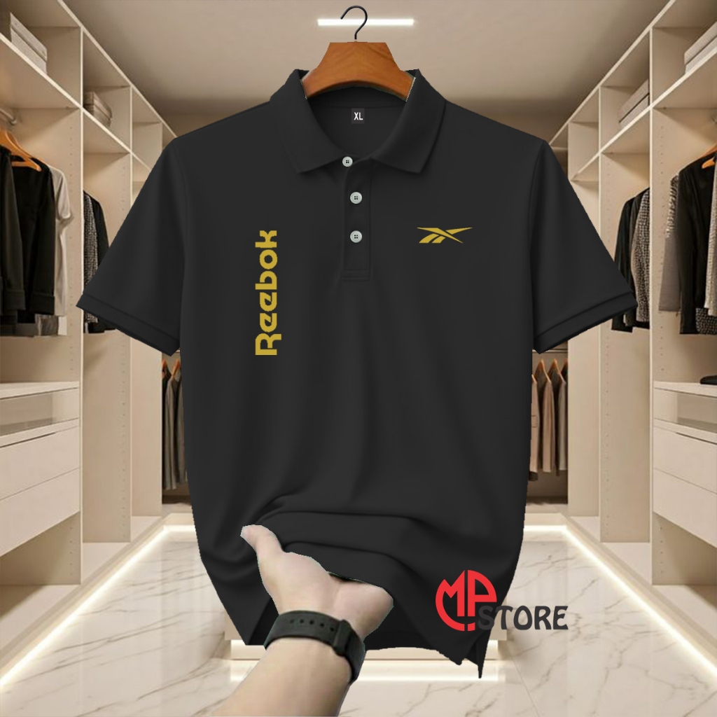 !!! Polo Shrit Distro Rebox Kirka ข้อความทองพรีเมี่ยมโปโล Kereh เสื้อยืดแขนสั้น Unisex สําหรับผู้ชาย