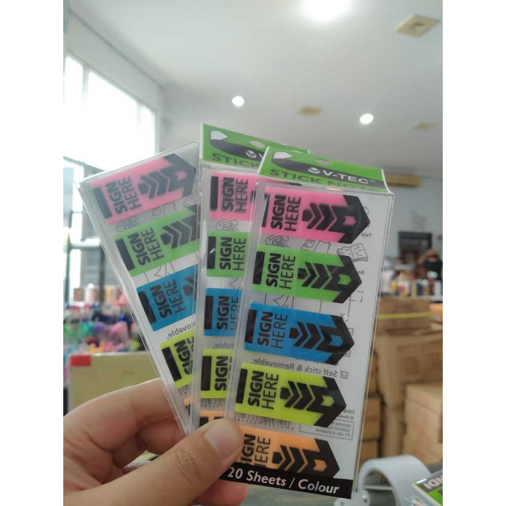 STICKY NOTE SN 520 ARROW SIGN STICKY NOTE MARKER SIGN HERE 5 สีผสม