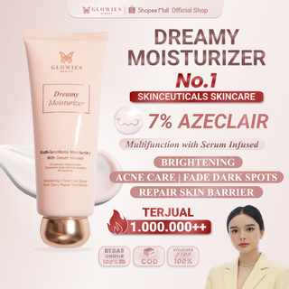 [Dr. Incognito Approved] Glowies Dreamy Moisturizer 80ml Formulasi Korea 7% Azeclair 6% Niacinimide Alpha Arbutin 5x Ceramide Pelembab wajah Busui Friendly membantu Mencerahkan Meratakan Menghilangkan jerawat PIE PIH Memperbaiki Skin Barrier