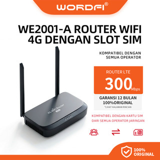 WORDFI 4G/5G SIM Card Router 500Mbps Modem Wi-Fi Perpanjangan Sinyal Router Rumah