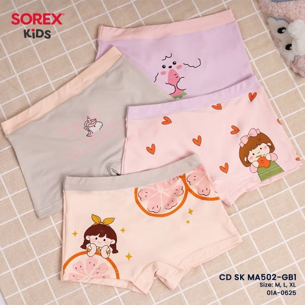 Boxer sorex kids girl Art. แม่ 502/501 | Sorex Kids Boxer Shorts for Girls M, L, XL