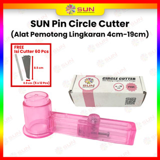Circle Cutter Premium 4 cm - 19 cm Pisau Alat Potong Kertas Sticker Bulat / Lingkaran / Bundar Kualitas Eksport (bisa potong sticker bontax camel, photo glossy sticker, kertas foto, HVS, Inkjet, Art paper, Duplex, Vinyl, Silky)