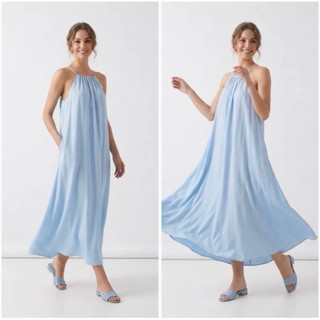 Elzhava Audy Long Dress Pastel / Long Dress Audy Casual Panjang