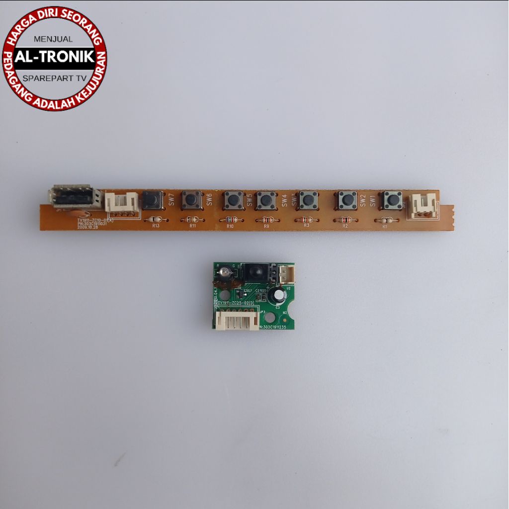 TOMBOL SANYO 24 INCH LCD TV SENSOR และปุ่มรุ่น L24C300 IR โมดูล MANUAL RECEIVER L 24C300