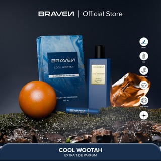 Braven Cool Wootah Extrait De Parfum 100 ML - Parfum Pria Wangi Tahan Lama - Long Lasting - Extrait De Parfum