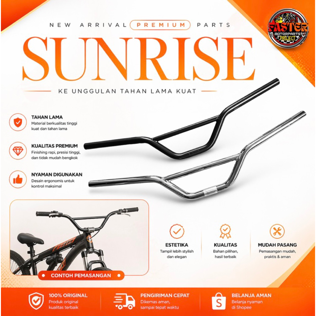 Sunrise BAR MTB MINIVELO แฮนด์จักรยาน Commuter