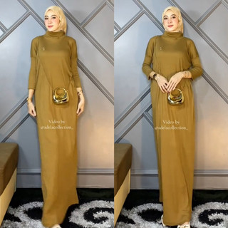 Diamore Grosir - Bianca Knit Dress Premium Baju Muslim Daily Rajut Katun Adem