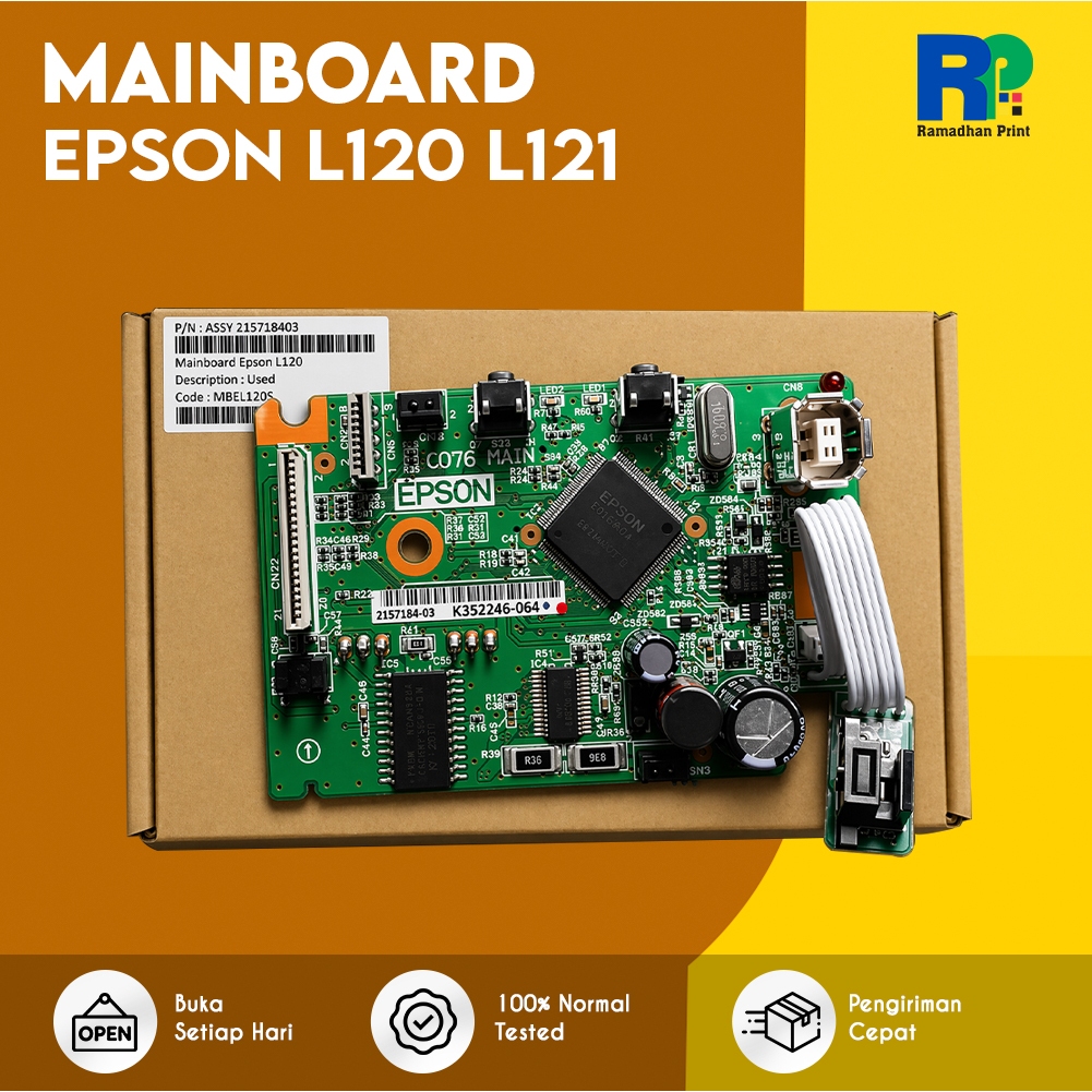 Epson L121 L120 เครื่องพิมพ์เมนบอร์ดบอร์ดเมนบอร์ดรับประกัน L121 L120