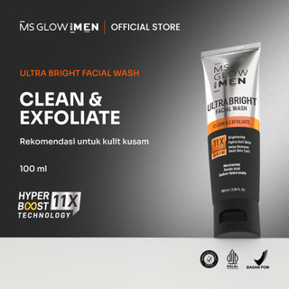 MS Glow For Men Ultra Bright Facial Wash - 100 ml
