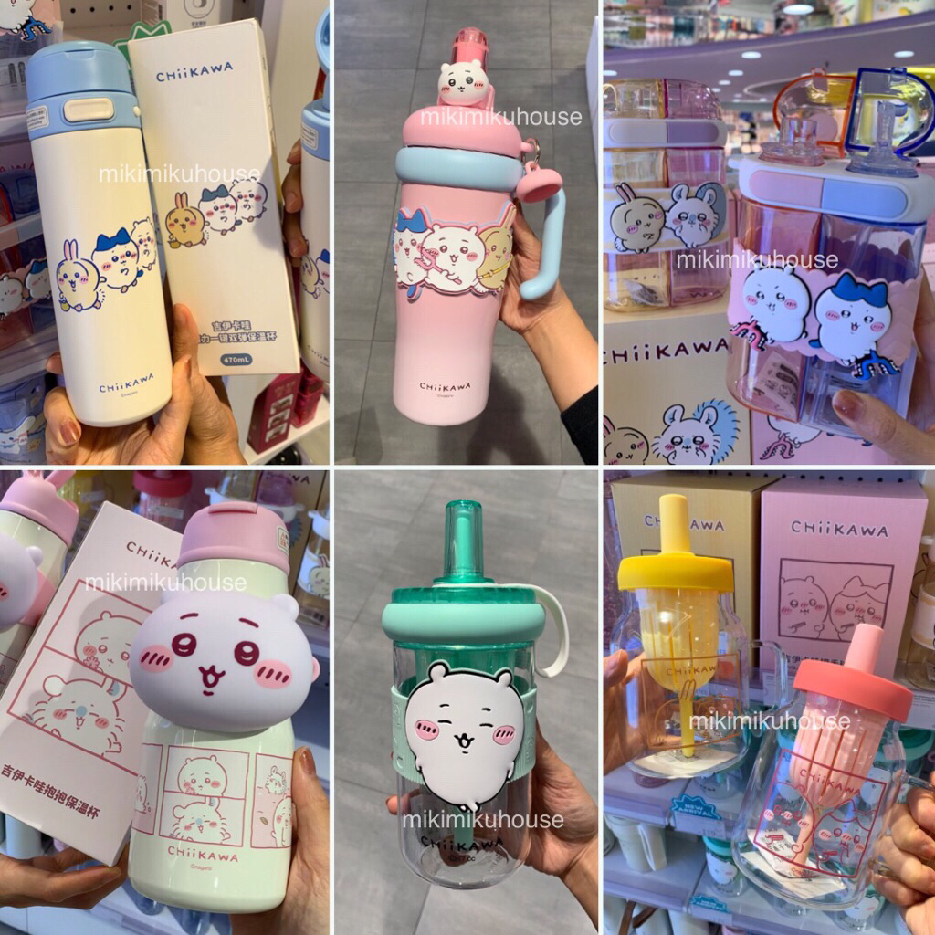 OHSOME CHIIKAWA TUMBLER ขวดดื่มสแตนเลส USAGI HACHIWARE MOMOMONGA AIKESI INSULATED ขวดแก้ว CHIKAWA OH