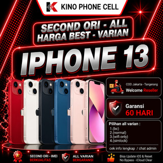 IPHONE 13 Second Ori 128GB 256GB All Varian Bekas 9D Kino Phone Cell