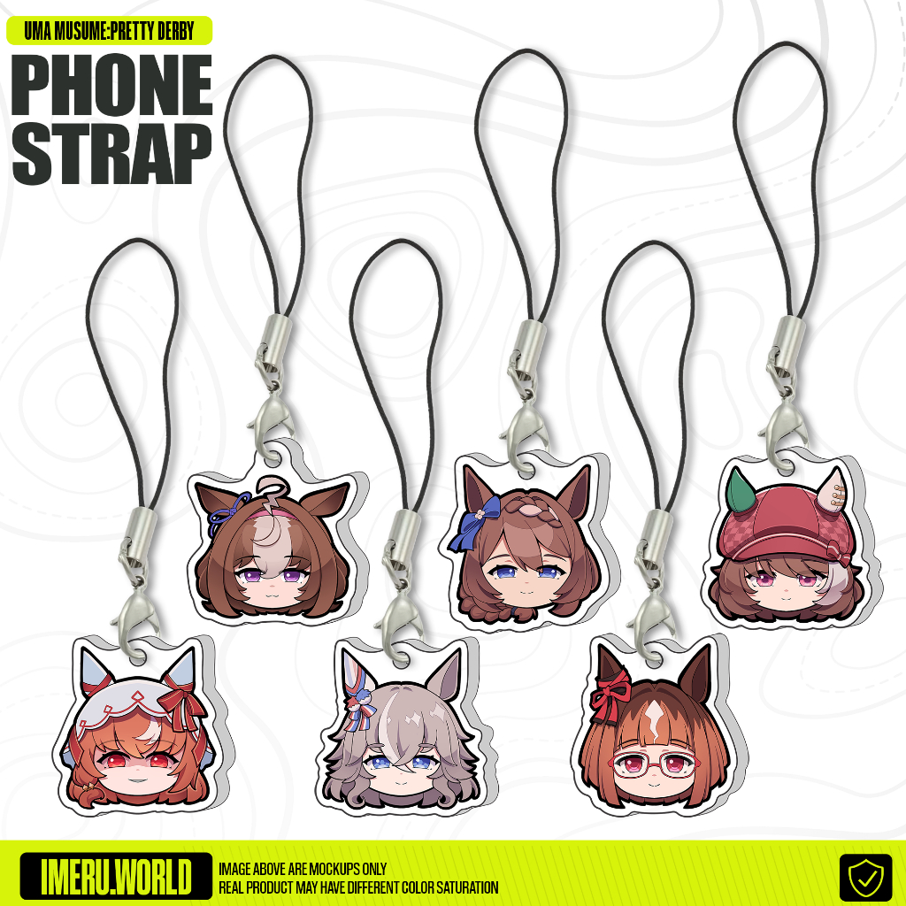 HP GANTUNGAN Phone Strap Uma Musume:Pretty Derby Series 4 Meisho Doto Super Creek Anime Phone Holder By IMERU World