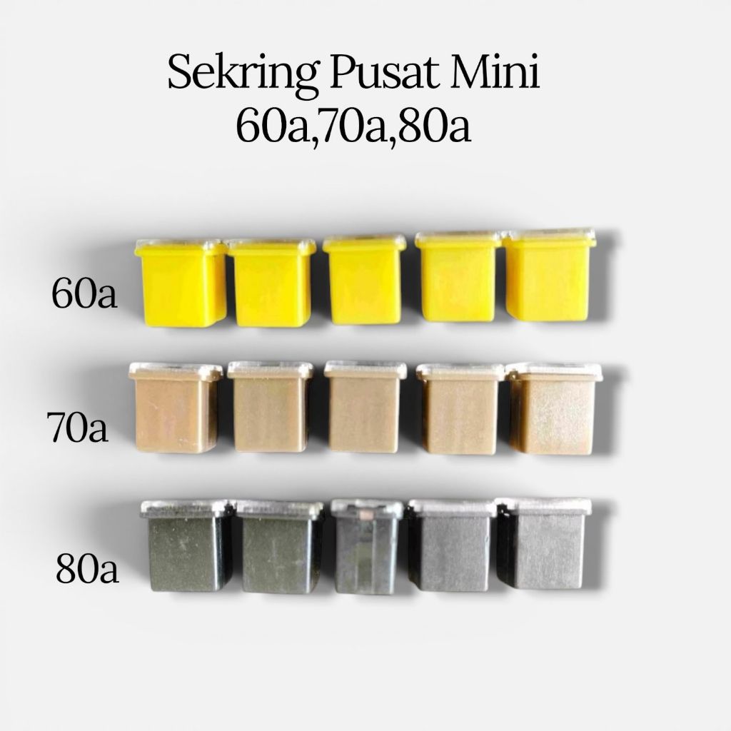 Fuse Fuse Central Center Box Mini Small Short 60A, 70A, 80A ต่อ 1 ชิ้น