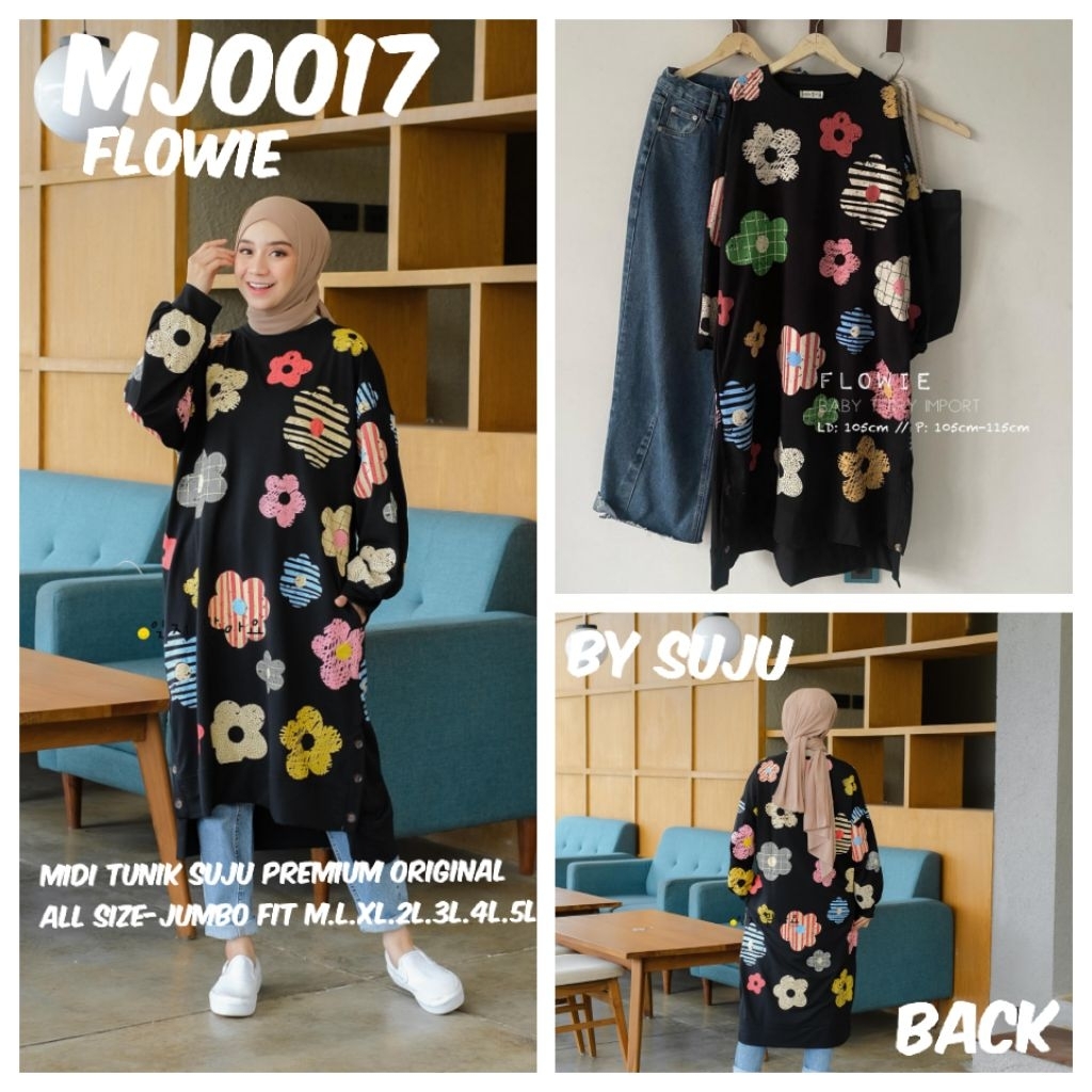 Midi Trend NEW (มินิเดรส) Kaos by SUJU print Premium JUMBO size fit to 2L.3L.4L.5L