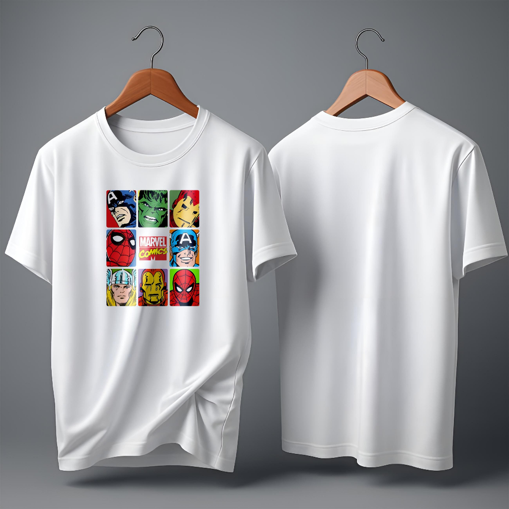 M4RVEL COMIC Family Couple T-Shirt - DUCKEE (SOLD INDIVIDUNALY) Cotton Combed 30s