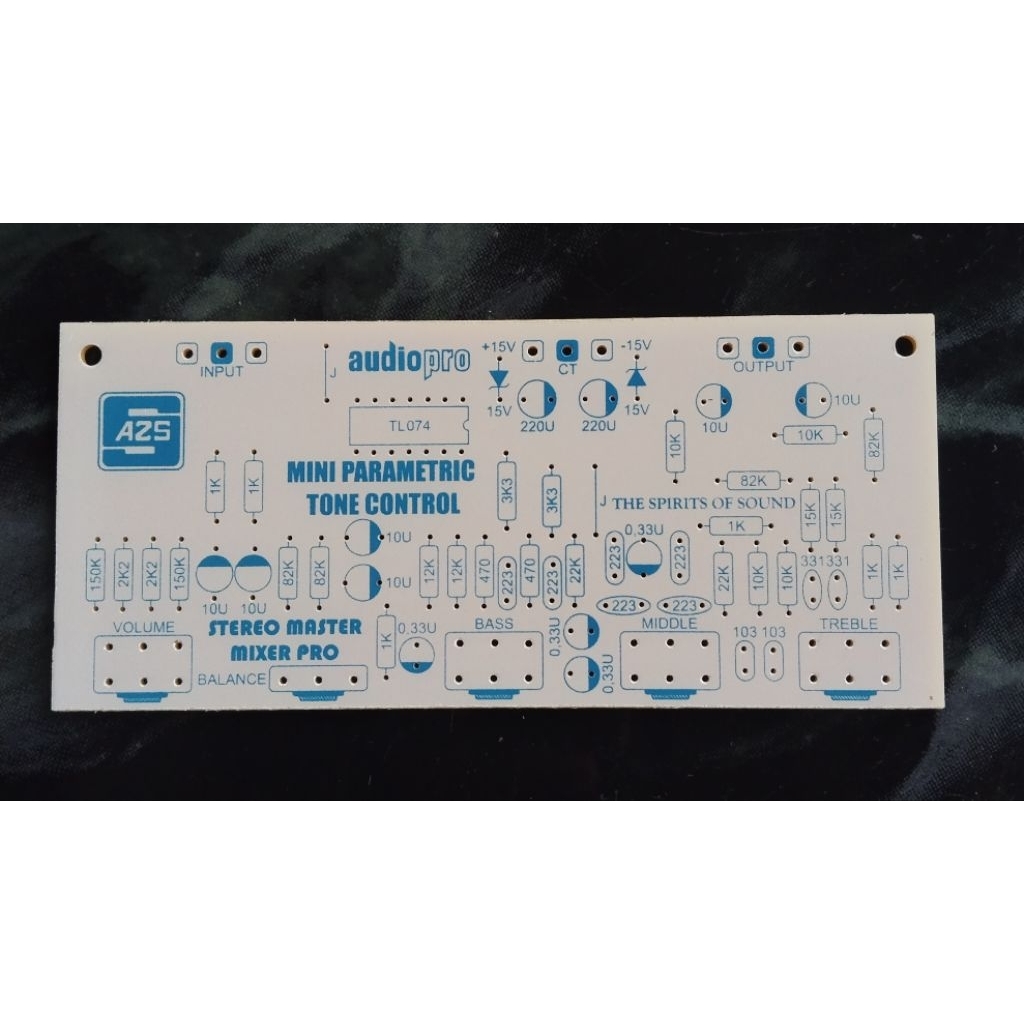 Mini Parametric Tone Control Audiopro Stereo PCB