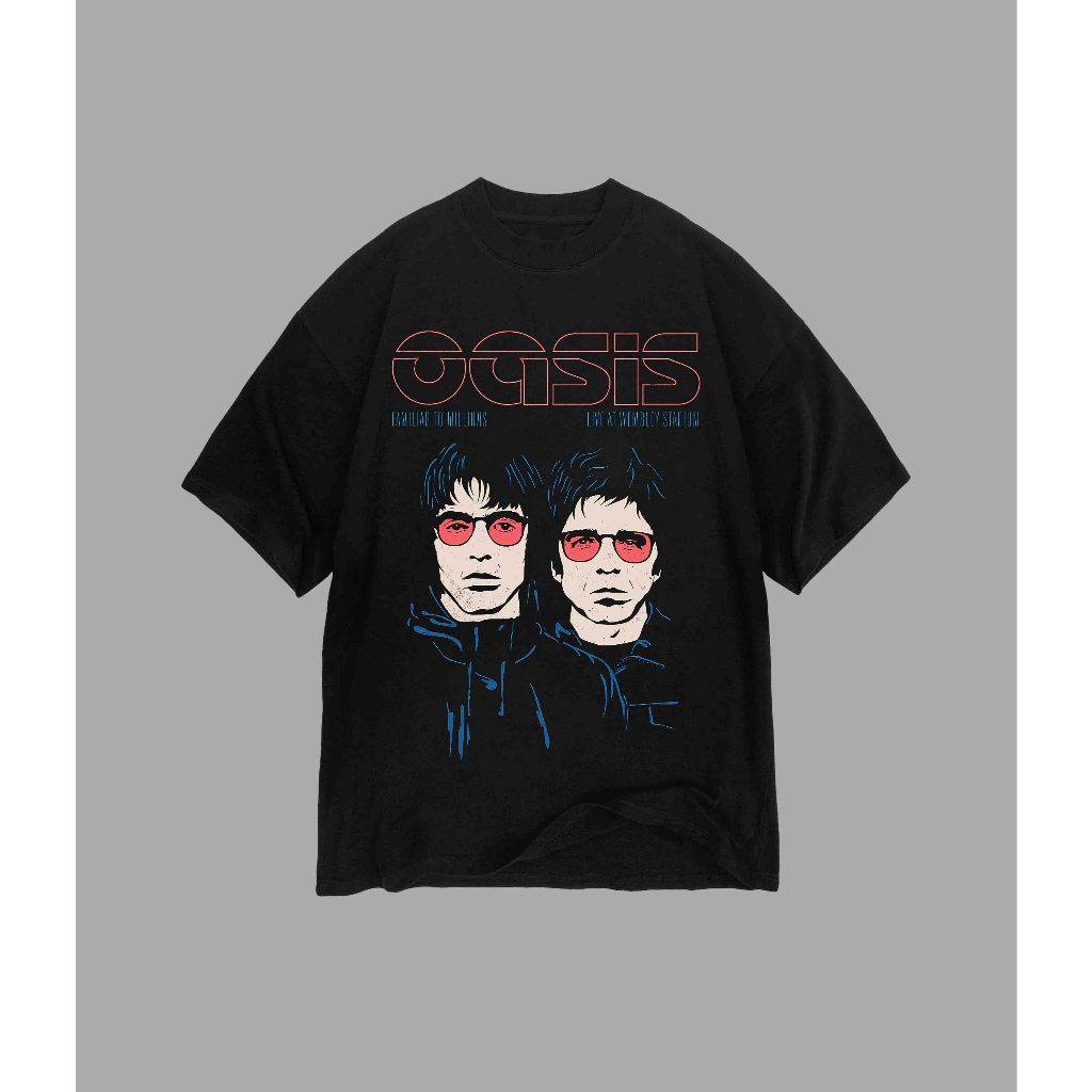 เสื้อยืด Oasis - Live At Wembley Stadium