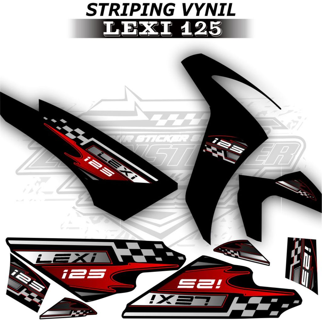 YAMAHA LEXI STRIPING LIST CUSTOM หลากหลาย, OWN RACCING LEXI 125